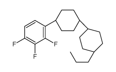 1,2,3-三氟-4-[(反式,反式)-4'-丙基[1,1'-二环己基]-4-基]苯结构式