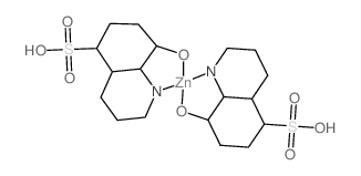 Zincate(2-),bis[8-(hydroxy-kO)-5-quinolinesulfonato(2-)-kN1]-, dihydrogen, (T-4)- (9CI) Structure