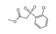 methyl o-chlorophenylsulphonylacetate Structure