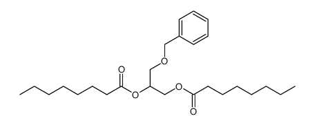 1-O-benzyl-2,3-di-O-octanoyl-rac-glycerol Structure