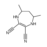 5,7-dimethyl-4,5,6,7-tetrahydro-1H-1,4-diazepine-2,3-dicarbonitrile Structure