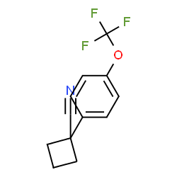 1-(4-(三氟甲氧基)苯基)环丁烷-1-腈结构式