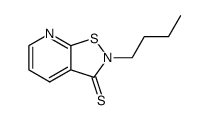 2-butylisothiazolo(5,4-b)pyridine-3(2H)-thione结构式