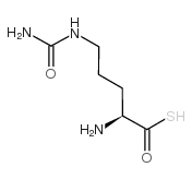 2-amino-5-(carbamoylamino)pentanethioic S-acid structure