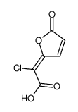 2-chloro-2-(5-oxofuran-2-ylidene)acetic acid Structure