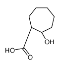 (1R,2R)-2-hydroxycycloheptane-1-carboxylic acid Structure