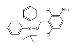 3-[[tert-butyl(diphenyl)silyl]oxymethyl]-2,4-dichloroaniline结构式
