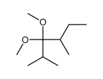 3,3-dimethoxy-2,4-dimethylhexane Structure