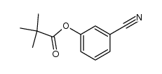 3-cyanophenyl pivalate Structure