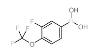 (3-Fluoro-4-(trifluoromethoxy)phenyl)boronic acid structure