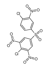 (4-chloro-3,5-dinitro-phenyl)-(4-chloro-3-nitro-phenyl)-sulfone结构式