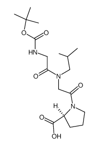 Boc-Gly-N-isobutylGly-Pro-OH Structure