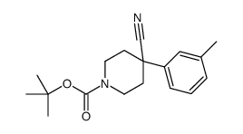 1-BOC-4-CYANO-4-(3-METHYLPHENYL)-PIPERIDINE结构式