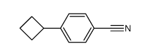 4-cyclobutylbenzonitrile结构式