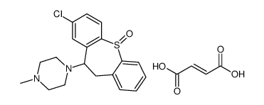 Piperazine, 1-(8-chloro-10,11-dihydrodibenzo(b,f)thiepin-10-yl)-4-meth yl-, S-oxide, (Z)-2-butenedioate (1:1)结构式