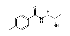 4-methyl-benzoic acid N'-(1-imino-ethyl)-hydrazide结构式