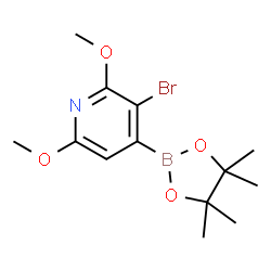 (3-Bromo-2,6-dimethoxypyridin-4-yl)boronic acid pinacol ester picture