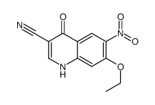 3-氰基-7-乙氧基-4-羟基-6-硝基喹啉结构式