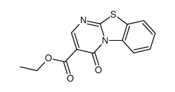 ethyl 4-oxo-3-(4H-pyrimido(2,1-b)benzothiazole)carboxylate Structure