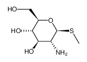 .beta.-D-Glucopyranoside, methyl 2-amino-2-deoxy-1-thio- Structure