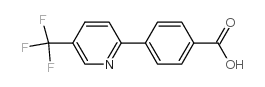4-[5-(三氟甲基)吡啶-2-基]苯甲酸结构式