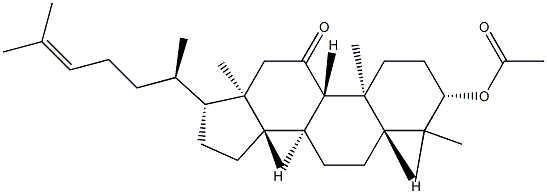 3β-(Acetyloxy)-5α-lanost-24-en-11-one结构式