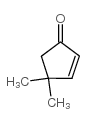 4,4-二甲基-2-环戊烯-1-酮结构式