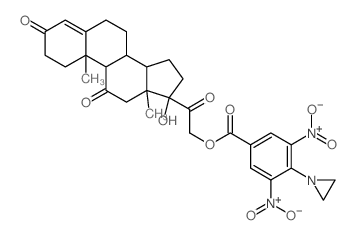 Cortisone,21-[4-(1-aziridinyl)-3,5-dinitrobenzoate] (8CI) Structure