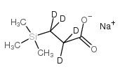 3-(Trimethylsilyl)propionic-2,2,3,3-d4 acid sodium salt Structure