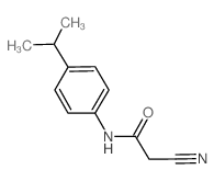 2-Cyano-N-(4-isopropylphenyl)acetamide结构式