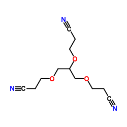 1,2,3-三(2-氰乙氧基)丙烷结构式