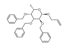 allyl 2,3,4-tri-O-benzyl-α-L-fucopyranoside Structure