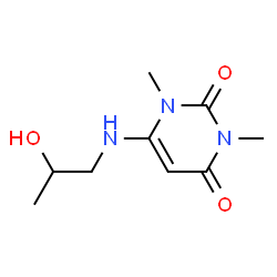 2,4(1H,3H)-Pyrimidinedione, 6-[(2-hydroxypropyl)amino]-1,3-dimethyl- (9CI) picture