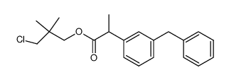 2-(3-benzylphenyl)propionic acid 3-chloro-2,2-dimethylpropyl ester Structure