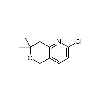 2-氯-7,7-二甲基-7,8-二氢-5H-吡喃并[4,3-b]吡啶结构式