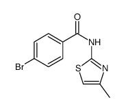 4-Bromo-N-(4-methyl-1,3-thiazol-2-yl)benzamide Structure