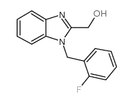 [1-(2-氟苄基)-1H-苯并咪唑-2-基]甲醇结构式
