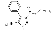3-CARBETHOXY-4-PHENYL-5-CYANOPYRROLE Structure