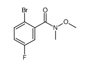 2-bromo-5-fluoro-N-methoxy-N-methylbenzamide Structure