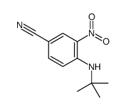 4-(叔丁基氨基)-3-硝基苯甲腈结构式