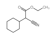 Cyclohexaneacetic acid,a-cyano-, ethyl ester Structure