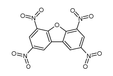 2,4,6,8-tetranitro-dibenzofuran Structure