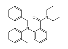 2-(benzyl(o-tolyl)amino)-N,N-diethylbenzamide结构式