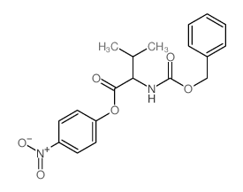 (4-nitrophenyl) 3-methyl-2-phenylmethoxycarbonylamino-butanoate Structure