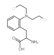 3-(o-(Bis(beta-chloroethyl)amino)phenyl)-d,l-alanine structure