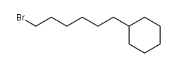 1-bromo-6-cyclohexyl-hexane Structure