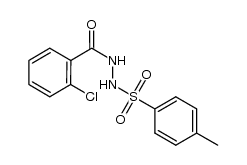 2-chloro-N'-(p-tolylsulfonyl)benzohydrazide结构式