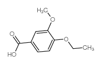 4-乙氧基-3-甲氧基苯甲酸结构式
