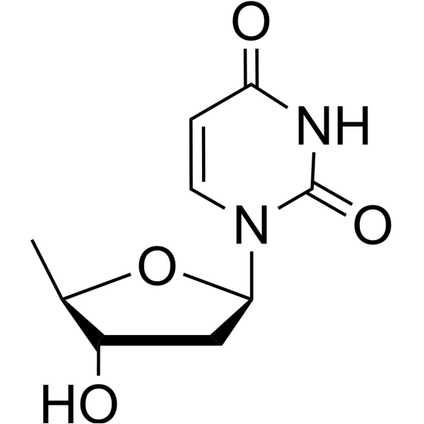 2’,5’-Dideoxyuridine Structure