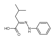 4-methyl-2-phenylhydrazono-valeric acid Structure